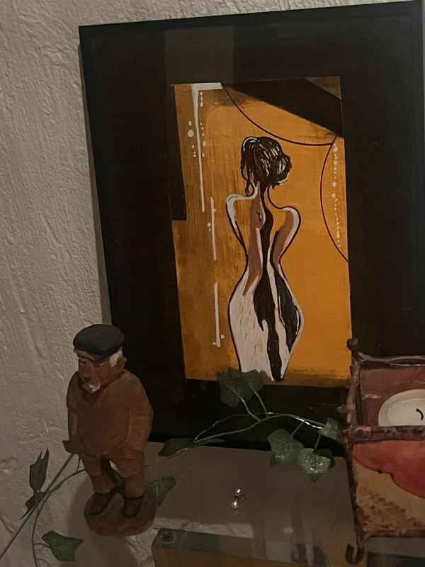 Akrylmålning Black beauty av Linda Lundmark