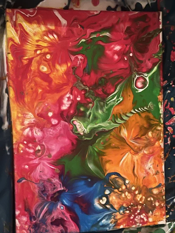 Akrylmålning Strange dream av Linda Lundmark