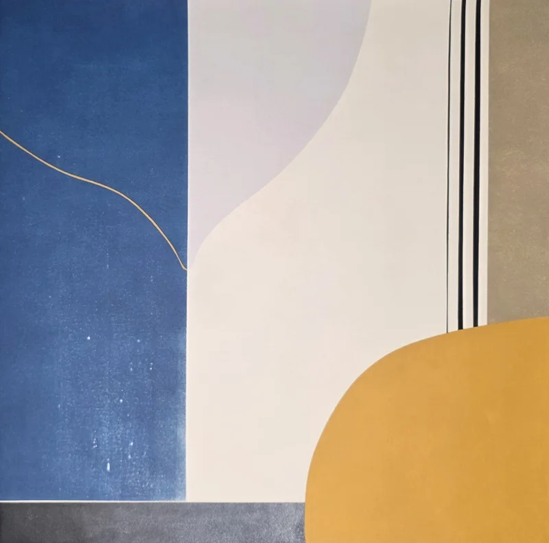 Akrylmålning Fragment 2 av Sandra Vikenstjerna