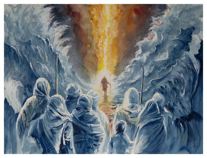 Akvarell Moses av Mattias Norén