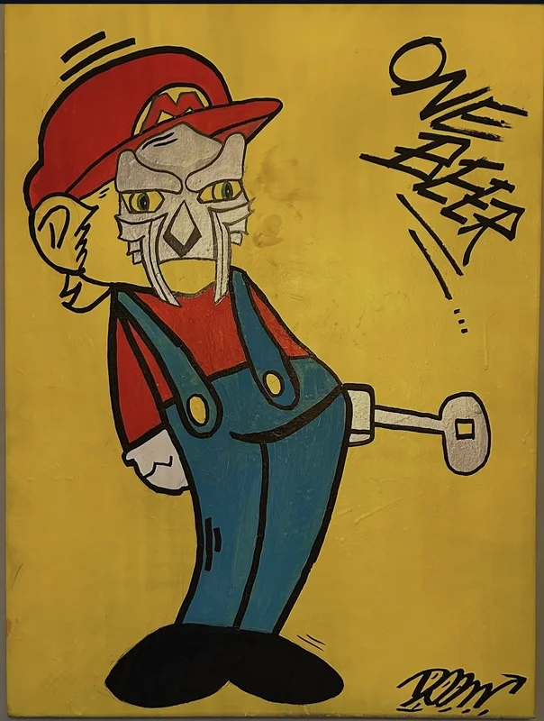 Mf mario av Doom Street Art
