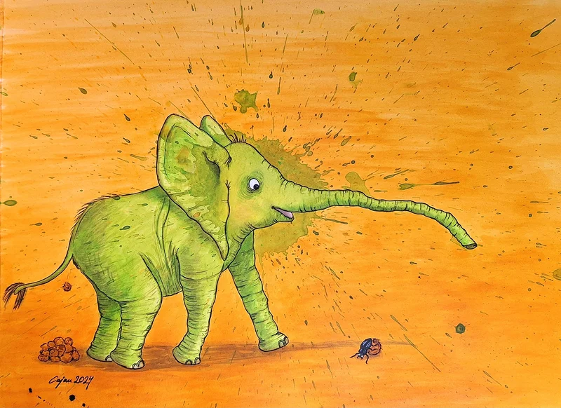 Elefant av Carina Cajan Jansson