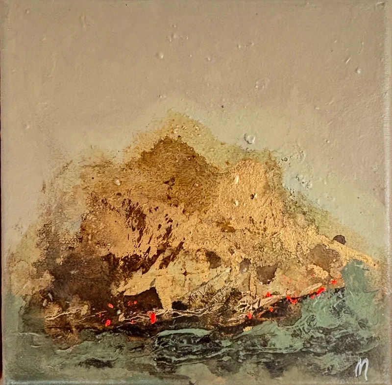 Akrylmålning The storm av Martina Brantfelt