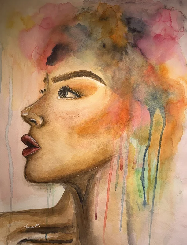 Akvarell Creative minds av Tilda Jansson