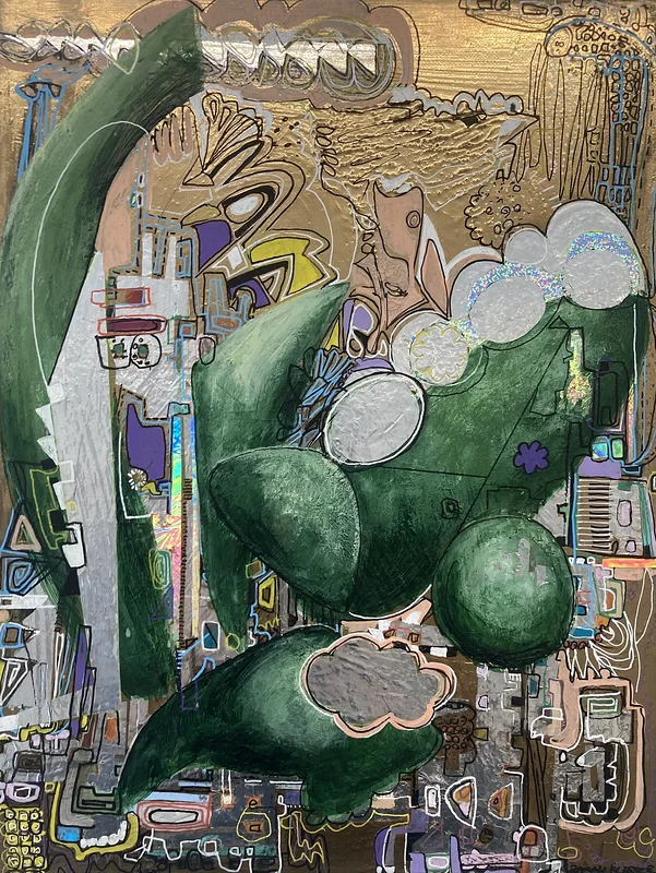 METAMORPHOSIS GARDEN GOLD II av Zarah Flesser