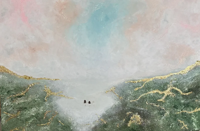 Akrylmålning Dreams of memories av Jenna Bergfors