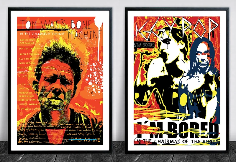 Tom Waits / Iggy Pop av Ola Carlberg