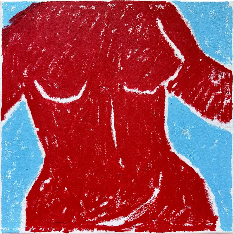 Oljemålning Red figure av Ekaterina Dutkevich