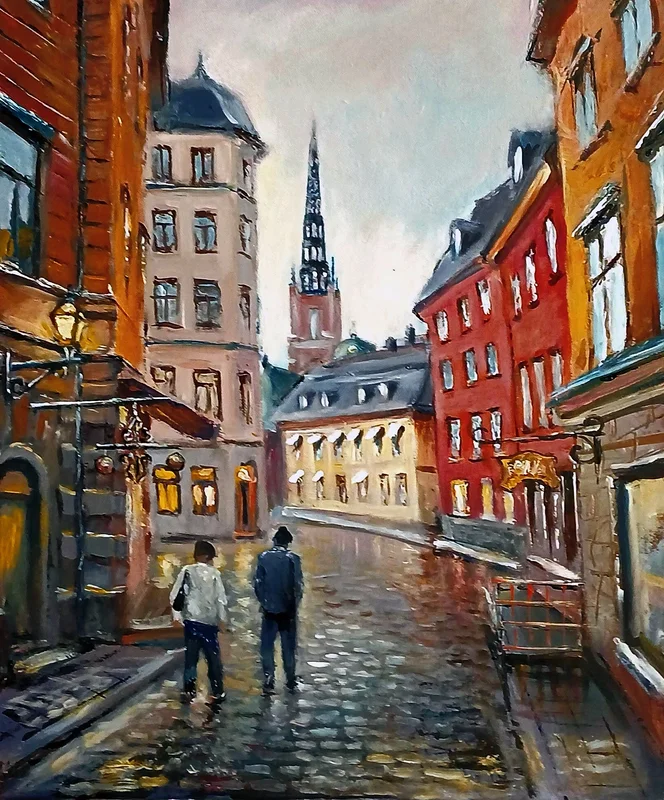 Oljemålning av Dimitri Zukov