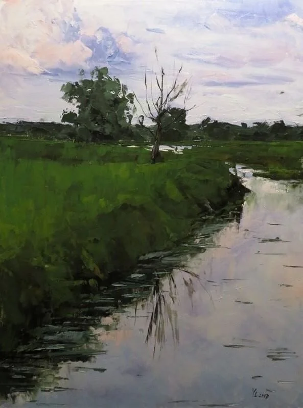 Oljemålning av Yuanyuan Liu