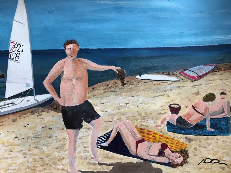 Akrylmålning Tångruskan av Anders Gabrielsson