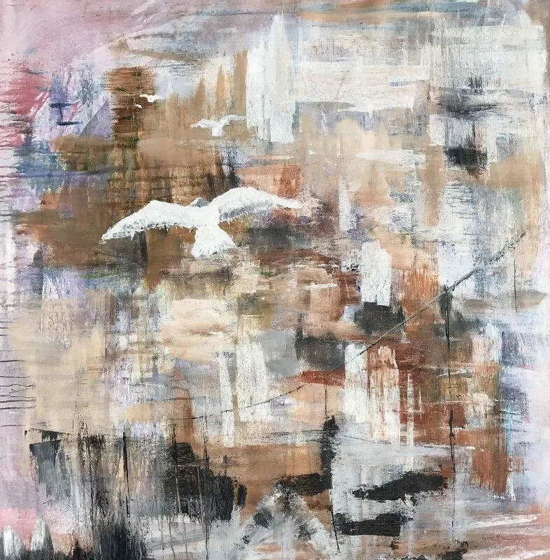 Akrylmålning Freedom av Anette Ekenberg