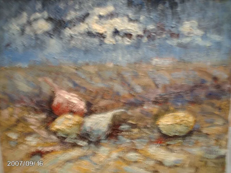 Oljemålning Frukt av Renzo Ugolini