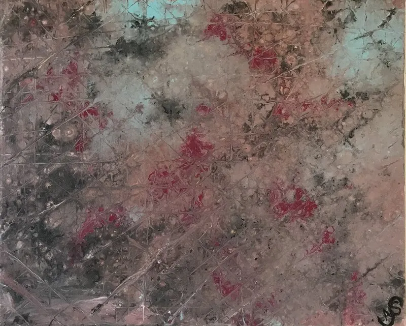 Akrylmålning Nebula av Ann-Sofie Stjernkvist