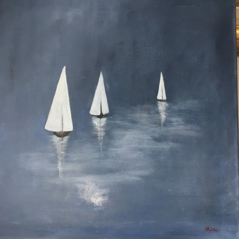 Oljemålning av Rita Börjesson