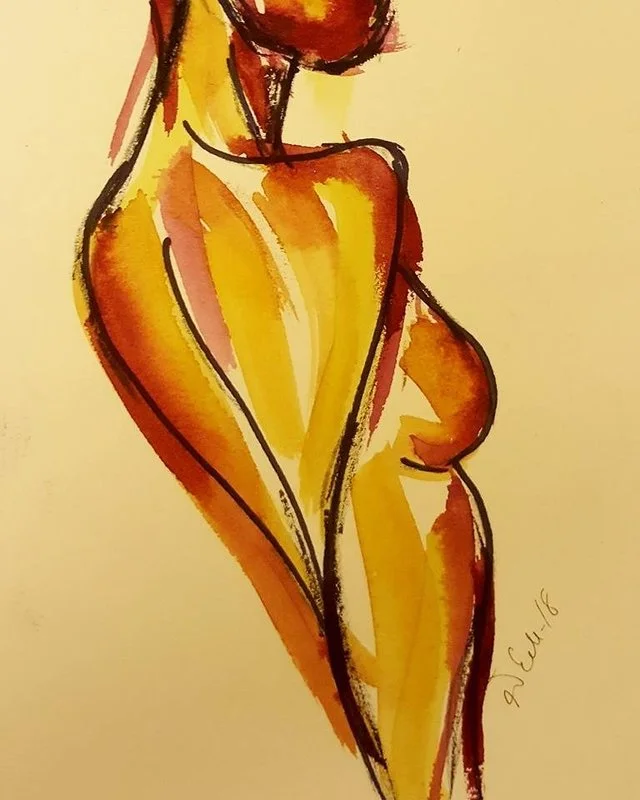 Akvarell Body bud.. av Åsa Edlund