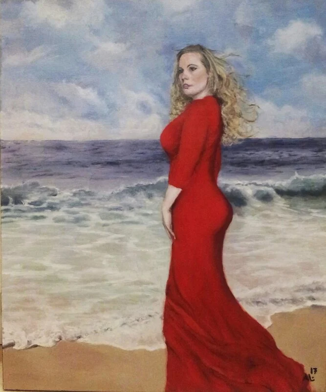 Akrylmålning My sea of dreams av Anna Larneryd