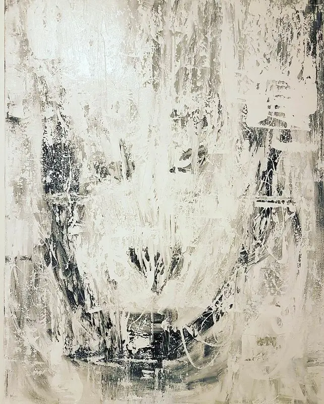 Akrylmålning Snöängel II av Tobias Staaf