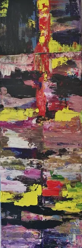 Akrylmålning Abstract c av Layth Gurgia