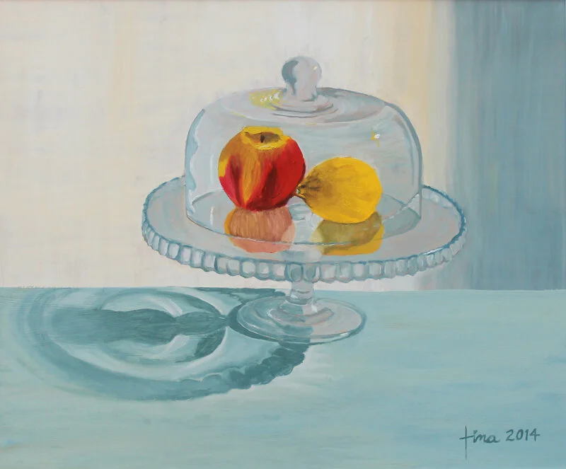 Oljemålning Sweet and Sour av Kristina Weberg