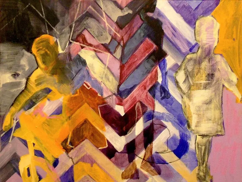 Akrylmålning A generation up av Daniel Vandinja