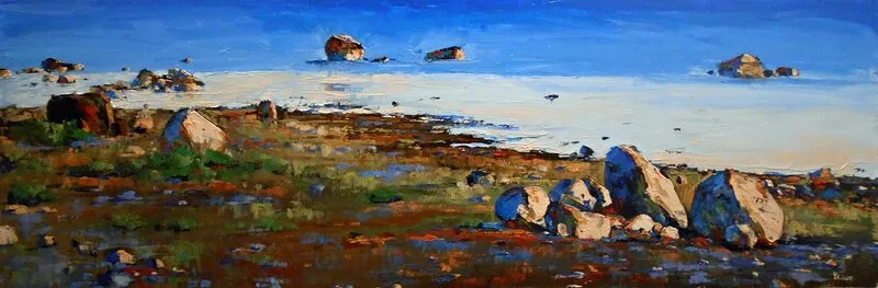 Oljemålning av Yuanyuan Liu