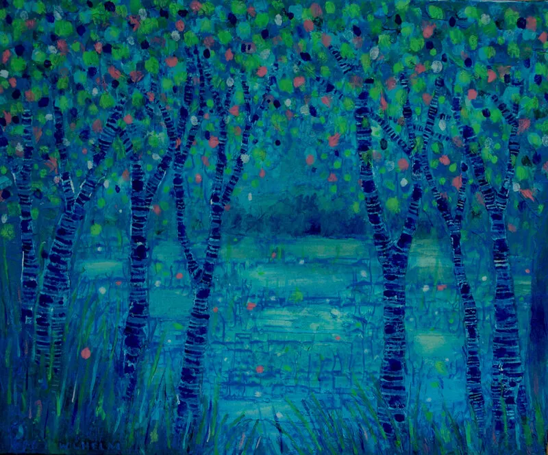 Oljemålning Källan av Wilhelm Bohman