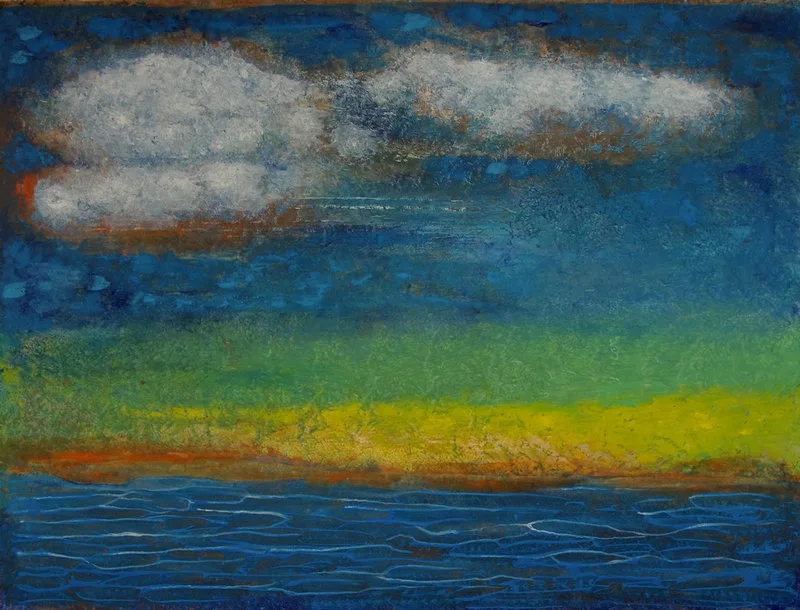Oljemålning In A Warm Place av Wilhelm Bohman
