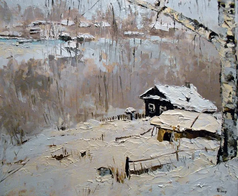 Oljemålning av Yuanyuan Liu