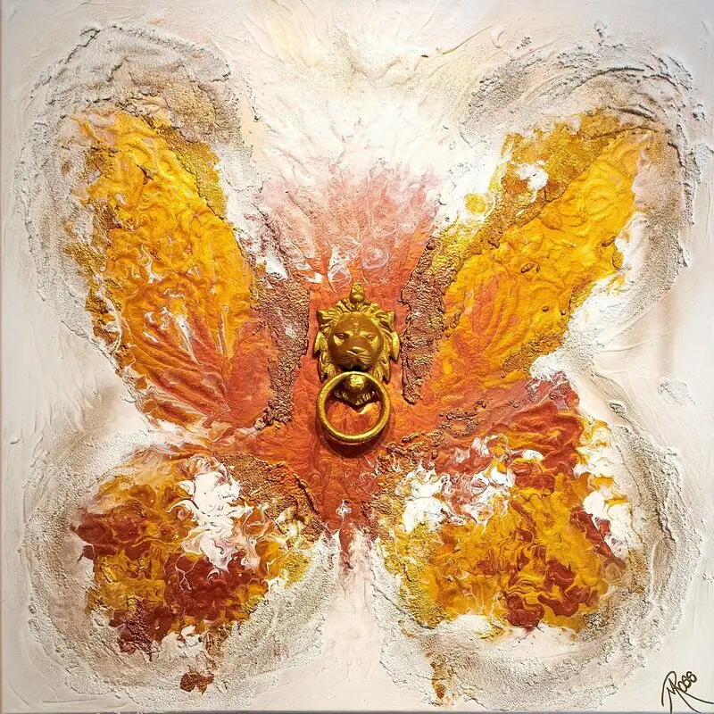 Akrylmålning Spread Your Wings av Mette Ross