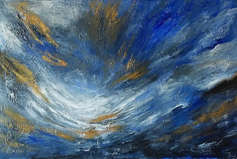 Akrylmålning Argo av Alexandra Petropoulou