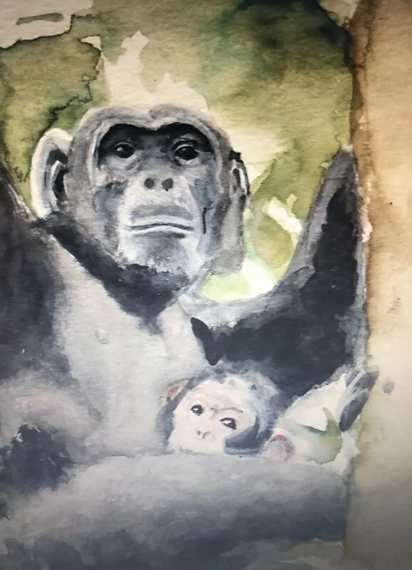 Akvarell av Ida Upman