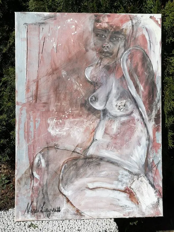 Oljemålning Just hangin av Nina Lingvall