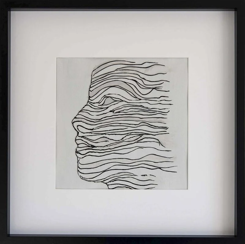 Akrylmålning Just Being av Lena Johnson