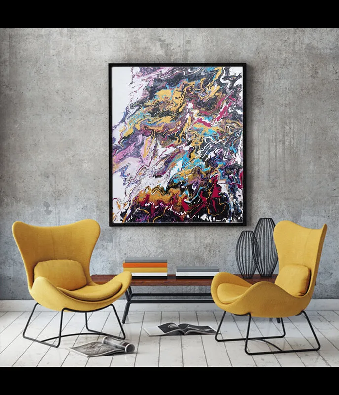 Akrylmålning Pannå 3 av Sofia Olsson