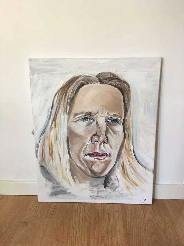 Akrylmålning av Lisa Brunelius