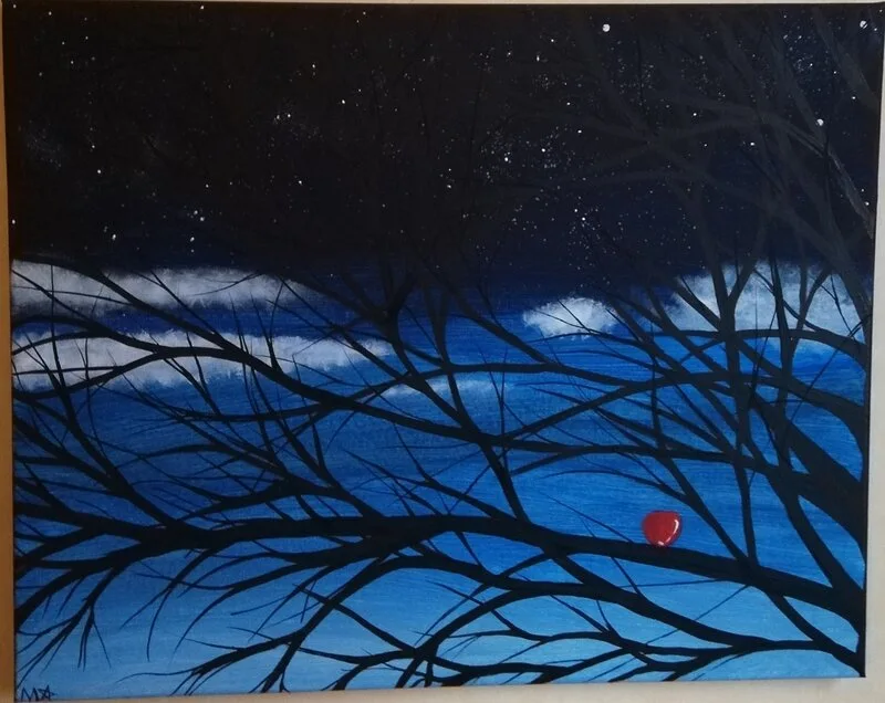 Akrylmålning av Mina Star