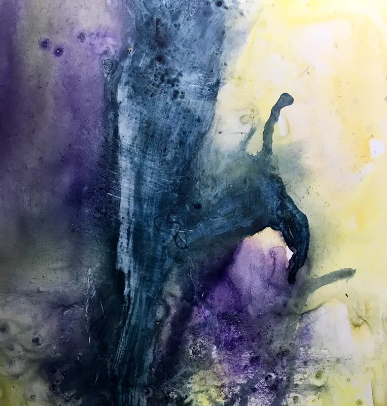 Akvarell Träklyka av Gunilla Tuvin